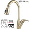 Gold Colour cupc kitchen faucet with PVD supplier