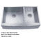 stainless steel double bowl deep kitchen sink with strainer best quality sink supplier